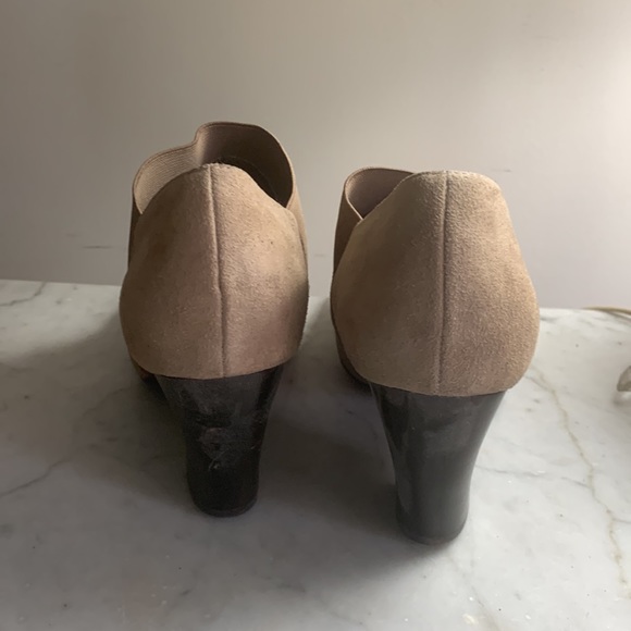 Vaneli heel tan 100% leather ankle boots sz 9 - Picture 4 of 7